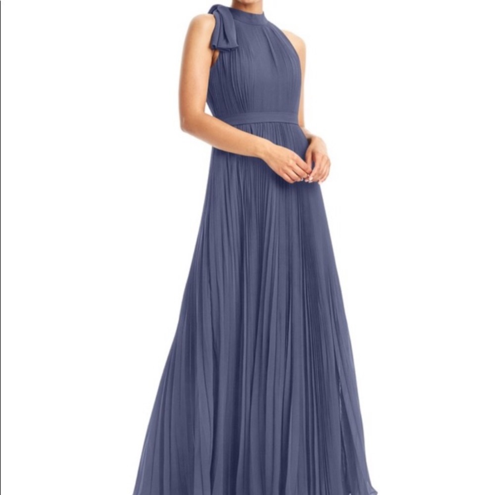 Azazie floor length bridesmaid gown